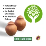 Natural Clay Handmade Hundi Mitti Gullak Mini savings piggy bank at praila