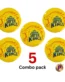 Chennai Super Kings Csk logo button badges Yellow ipl 5 combo pack