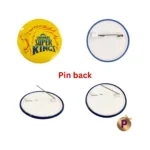 Chennai Super Kings Csk logo button badges Yellow ipl pin back