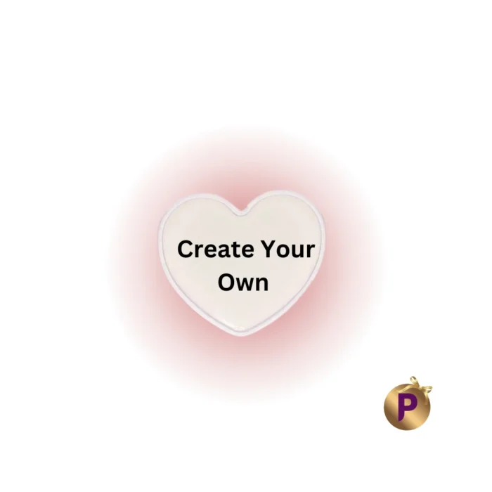 Create your own mobile backgrip design heart shape