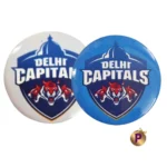 Delhi Capitals DC logo blue and white button badges 4.4 cm