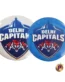Delhi Capitals DC logo blue and white button badges 4.4 cm