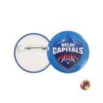 Delhi Capitals DC logo blue button badges 4.4 cm