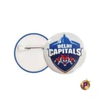 Delhi Capitals DC logo white button badges