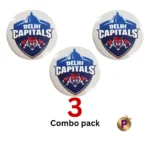 Delhi Capitals DC logo white combo 3 pack button badges