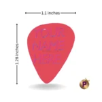 Guitar picks with names standard size