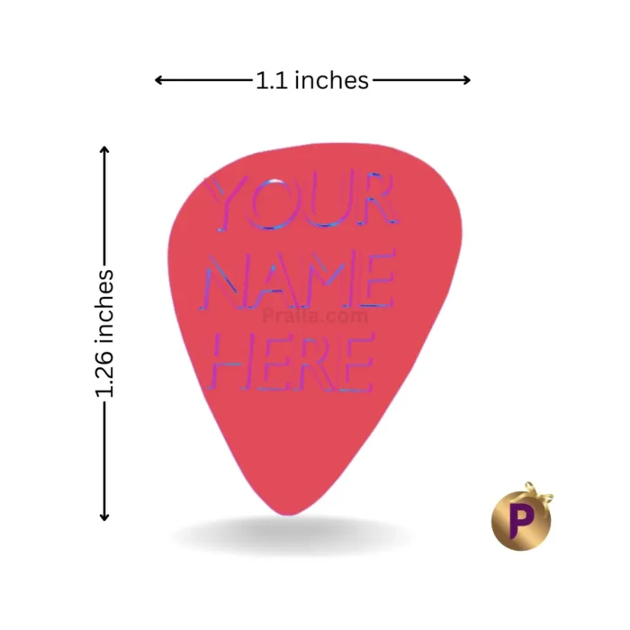 Guitar picks with names standard size