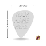 Guitar picks with names standard size