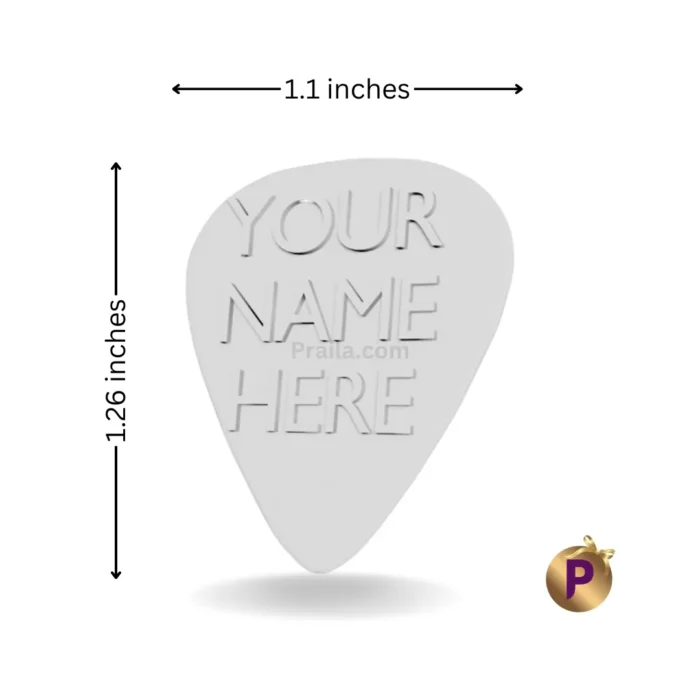 Guitar picks with names standard size