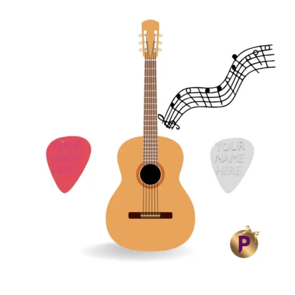 personalized Guitar picks with names standard size music