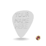 Guitar picks with names standard size white color