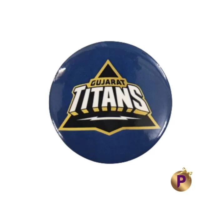 Gujarat Titans GT blue button badges