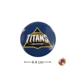 Gujarat Titans GT blue button badges 4.4 cm