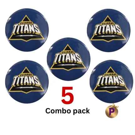 Gujarat Titans GT blue button badges 5 combo pack