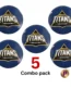 Gujarat Titans GT blue button badges 5 combo pack