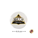 Gujarat Titans GT white button badges 4.4 cm