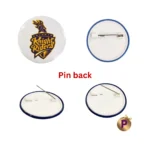 Kolkata Knight Riders KKR logo button badges purple pinback