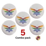 Lucknow Super Giants LSG button badges white logo combo pack 5