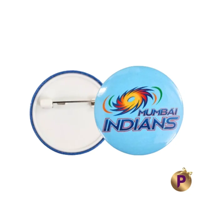 Mumbai Indians Button Badges Blue 4.4 cm