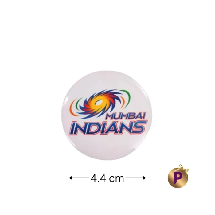 Mumbai Indians Button Badges white 4.4 cm