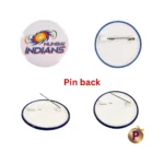 Mumbai Indians Button Badges white pinback