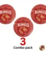 Punjab Kings PK logo red button badges combo pack of 3