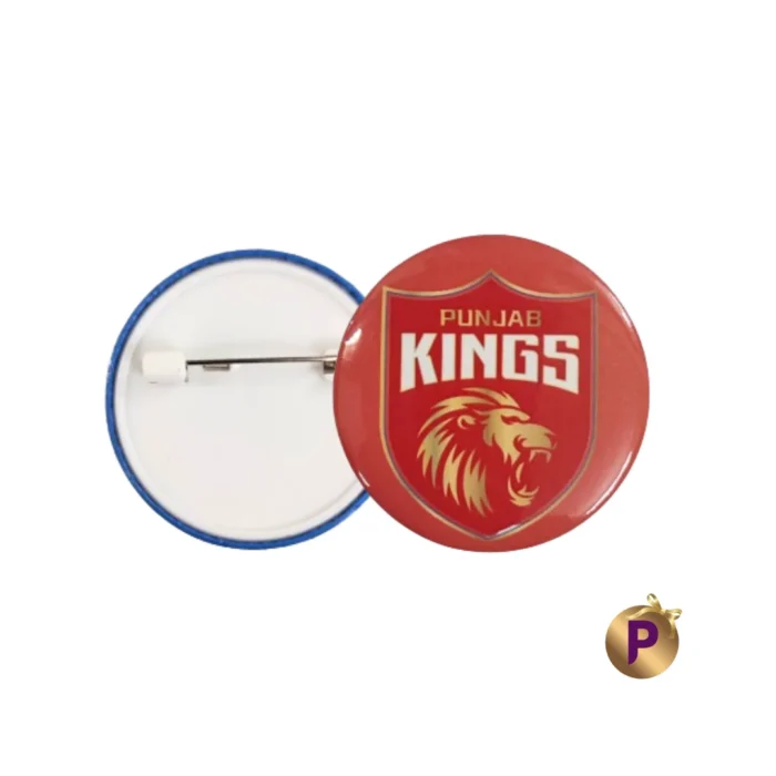 Punjab Kings Pk pink logo pinback