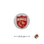 Punjab Kings Pk white logo 4.4 cm