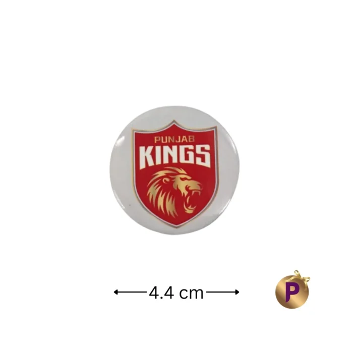 Punjab Kings Pk white logo 4.4 cm