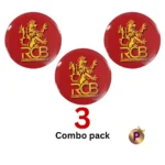 RCB button badges combo pack of 3 red