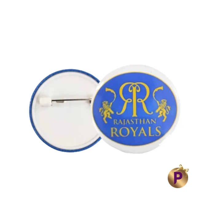 Rajasthan Royals RR logo white 4.4 cm