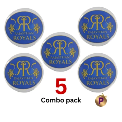 Rajasthan Royals RR logo white combo 5 pack button badges