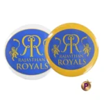 Rajasthan Royals RR logo yellow and white 4.4 cm