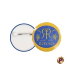 Rajasthan Royals RR logo yellow button badge 4.4 cm