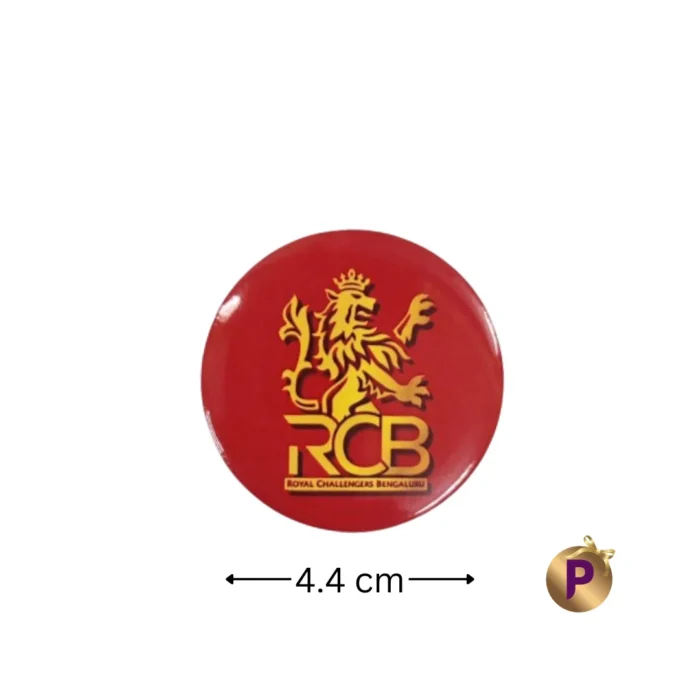 Royal Challengers Bengaluru Button Badges RCB logo red 4.4 cm