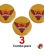 SRH logo 3 combo pack button badges orange