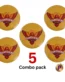 SRH logo 5 combo pack button badges orange