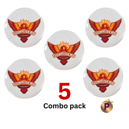 SRH logo 5 combo pack button badges white