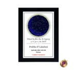 Sky star map black frame