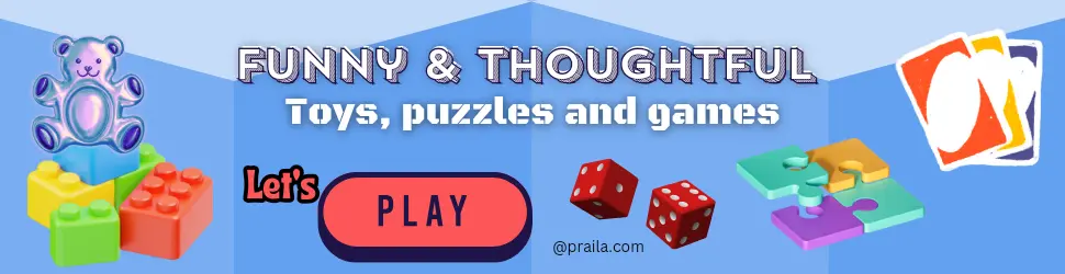 Toys, games, puzzles at praila