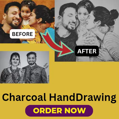 Charcoal pencil hand sketch drawing at praila.com